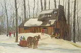Jean-Paul Alary, Les Couleurs du Marche, 1970, oil on canvas