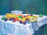Vidal Alcolea, Untitled - Still Life with Fruit, 1998, oil on canvas