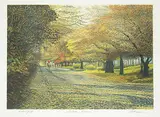 Harold Altman, Autumn Riders #Artist Proof, colour lithograph on paper