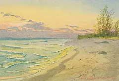 James Blomfield, Gibralter Point, 1932, watercolour on paper