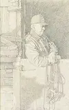 Patrick Douglass Cox, Study for ''Sizin' 'Em Up'', by William Fleming