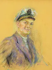 Gilbert Eaton by Nicholas Raphael de Grandmaison, pastel on paper, sold Dec 2016