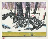 Walter Drohan, 12 - 25 - 85 #9/25, 1985, colour wood block on paper