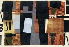John Kenneth Esler, Saturday Night in a Prairie Town #12/20, 1966, colour relief print on paper