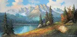 Caroll Forseth, Untitled - Mountain Lake, oil on canvas
