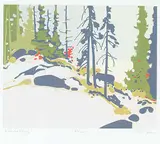 Robert Genn, Point #Artist Proof, colour silkscreen on paper