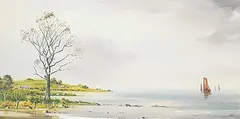 Tom Kerr, Untitled - Heading Home, watercolour on paper