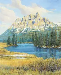 Jean McCowan, Untitled - Rocky Grandeur, 1990, oil on canvas