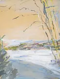Elizabeth Rankin, Untitled - Saskatchewan Valley, gouache on paper