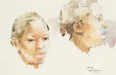 Arthur Shilling, Nassau, Bahamas, 1975, watercolour and ink on paper