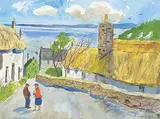 Henry John Simpkins, Untitled - Neighbourhood News, watercolour on paper