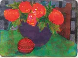 Red Jar and Flowers #1/22 by John Harold Thomas Snow, colour lithograph on paper, sold Dec 2016