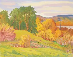 Fernand Tremblay, Metamorphose, oil on board