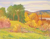 Fernand Tremblay, Metamorphose, oil on board