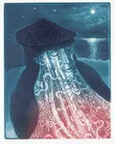 David Blackwood, Mummer in Lantern Light #55/75