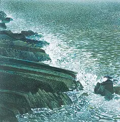 Ronald Bolt, Cauldron's Edge #13, 1977, oil on board
