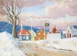 Horace Champagne, Matin d'Hiver aux Eboulements, Quebec