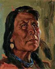 Nicholas Raphael de Grandmaison, Long-Time Squirrel, 1932, oil on canvas board