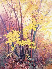 Gilbert A. Flodberg, Edge of the Field - Autumn, oil on canvas