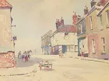 Old Houses - Hastings by Alfred Crocker Leighton, watercolour and graphite on paper, sold Nov 2016