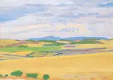 Grey Mood by Illingworth Kerr, 1978, oil on paper board, sold Nov 2016