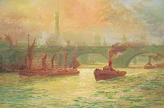 Lucius Richard O'Brien, On the Thames, 1889, oil on canvas