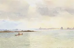 Lucius Richard O'Brien, Toronto Harbour, June 1, 1865, 1865, watercolour on paper