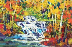 Neil Patterson, Falls, oil on canvas