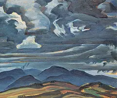George Douglas Pepper, Sky Over Charlevoix, 1935, oil on wood board