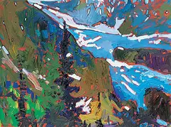 Arthur Shilling, Columbia Ice Fields, 1980, oil on canvas board