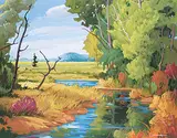 Andre Turenne, Jour de Pique - Nique, acrylic on canvas