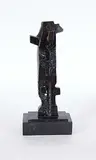 Fahri Aldin, Untitled - Abstract with Face, bronze sculpture