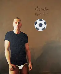 Attila Richard Lukacs, Hooligan, 1995, oil on canvas