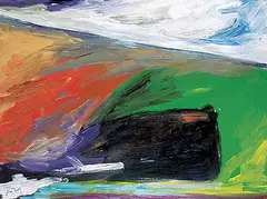 Matt Petley-Jones, Hills Edge, acrylic on canvas