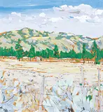 Ken Christopher, North Thomson Valley, B.C., 1978, acrylic on wood board