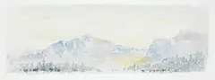 Peter Deacon, From the Rocky Mountain Ranch, watercolour on paper