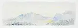 Peter Deacon, From the Rocky Mountain Ranch, watercolour on paper