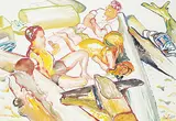 Untitled - Wreck Beach by Illingworth Kerr, watercolour on paper, sold Nov 2016