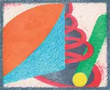 Mary Shannon Will, Orange Boats [At Meat Cove, Cape Breton], 1985, pastel on paper