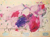 Yolanda Van Dyck, Royal Orchid Chamber Code #2, mixed media on canvas