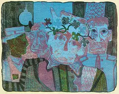 Maxwell Bennett Bates, Tavern #4/6, 1962, colour lithograph on paper