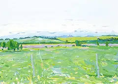 Ken Christopher, Spring Green, 1977, oil on canvas