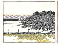 Walter Drohan, Summer Swath #22/24, 1984, colour lino block on paper