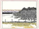 Walter Drohan, Summer Swath #22/24, 1984, colour lino block on paper