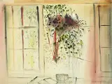 Ann MacIntosh Duff, Birch Tree and Window, Evening, watercolour on paper