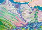 William Duma, Night Clouds, oil on canvas board
