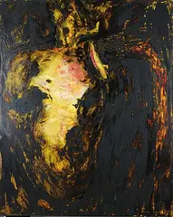 Greg Edmonson, Relic, 1988, mixed media on canvas