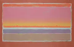 Max Hayslette, #43 #199/220, colour lithograph on paper