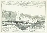 A. Y. Jackson, Ice, Baffin Bay, photolithographic reproduction on paper