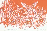 Little Moses by Illingworth Kerr, 1985, lino block on paper, sold May 2016